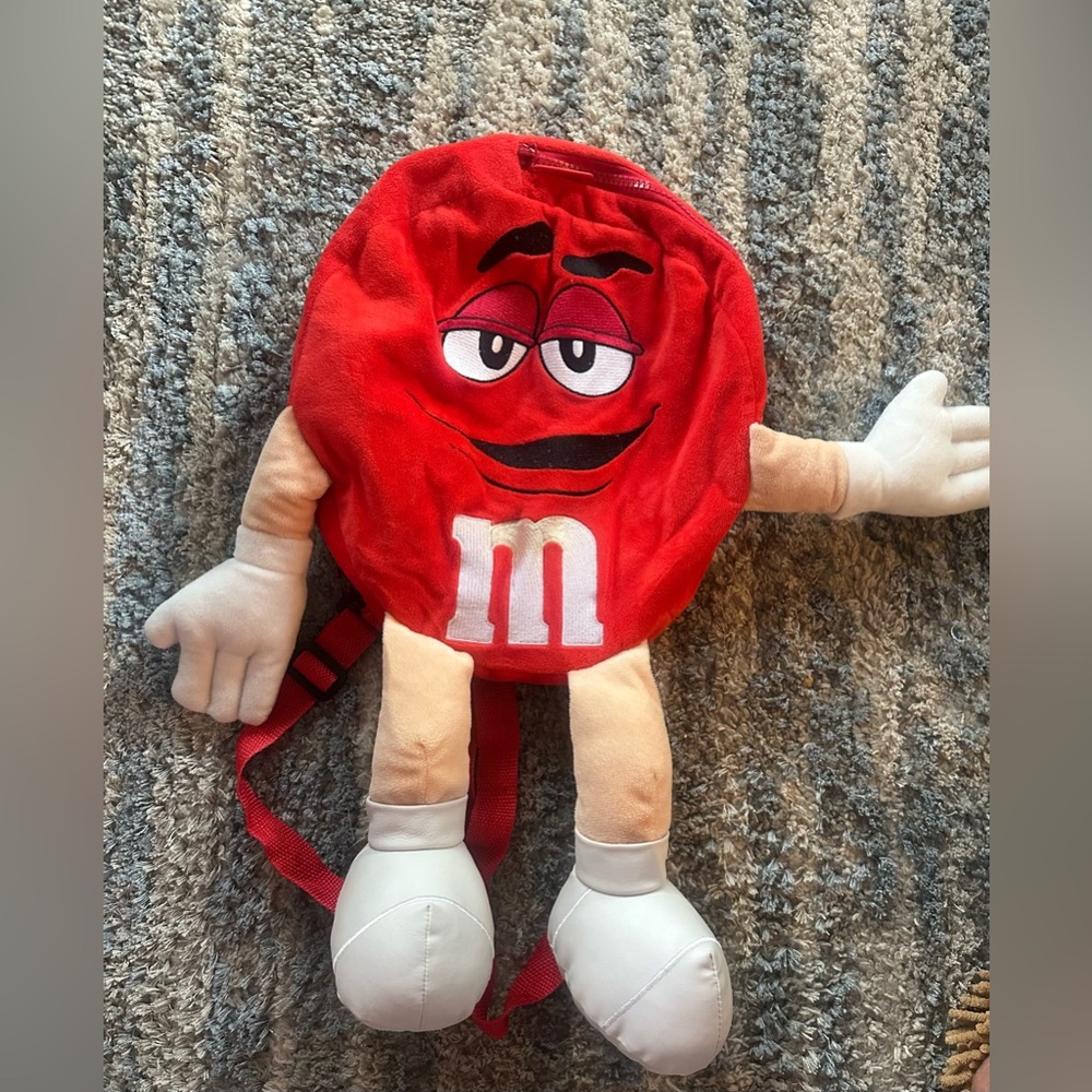🌺🎉Rare Red M&M Character Backpack🌺🎉🎒